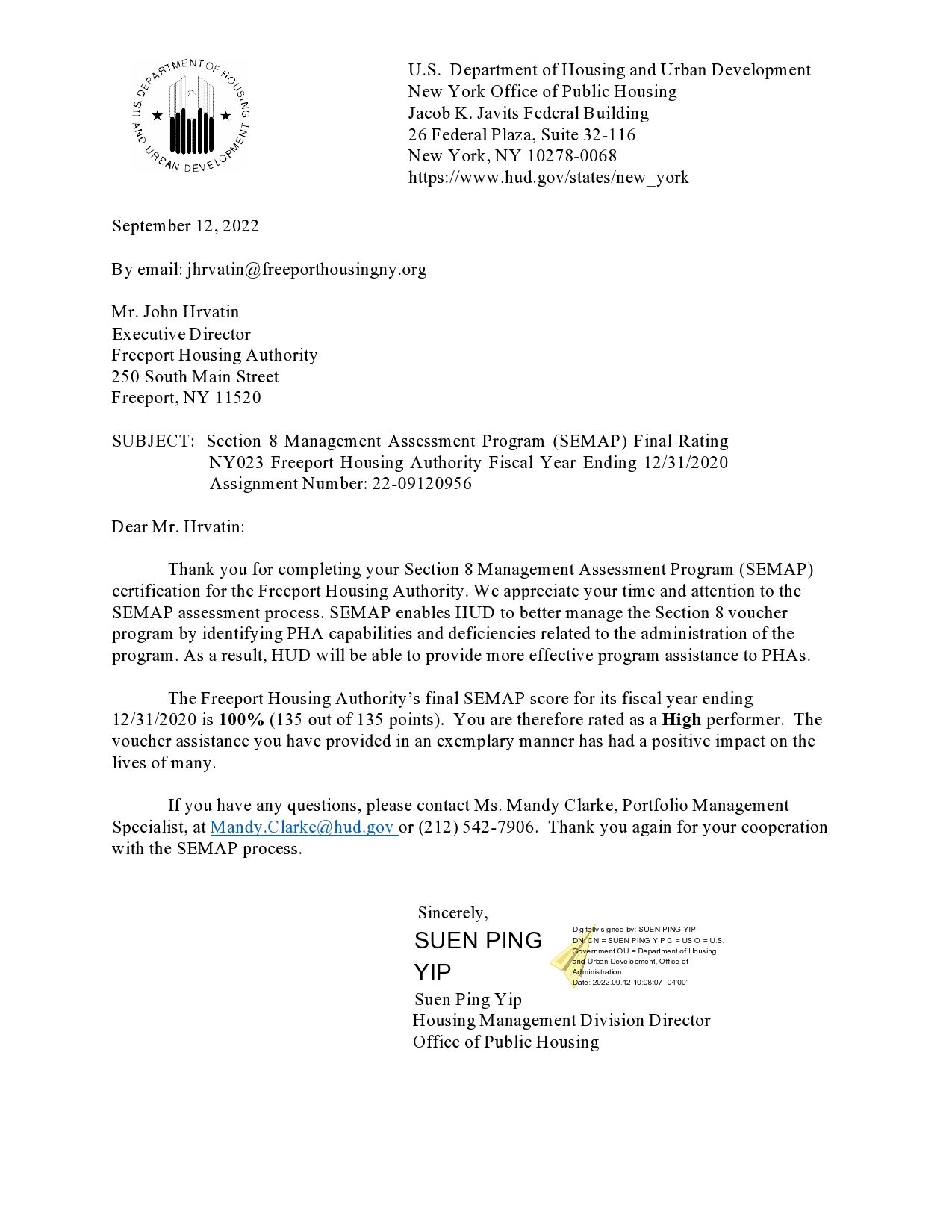 22-09-12-NY023 -Fiscal Year 2020 SEMAP Final Rating Letter  Task-22-09120956-page0001 (1)